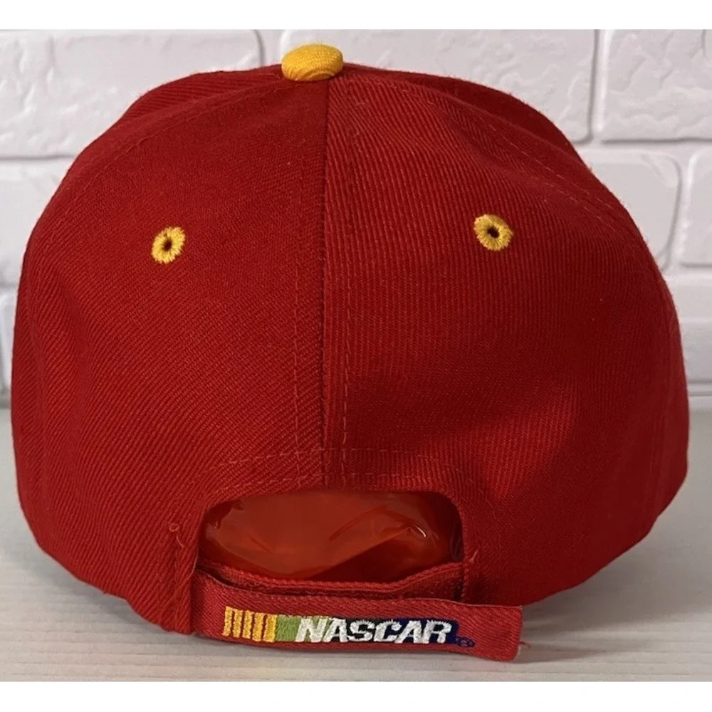 NASCAR Jeff Gordon Hat Mens OSFM Red 24 Racing Champion Flame‎ Brim